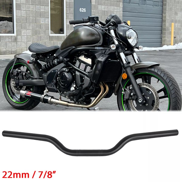 KEEPDSGN 7/8" 22mm Handle Bar Drag Handlebar Black For KAWASAKI