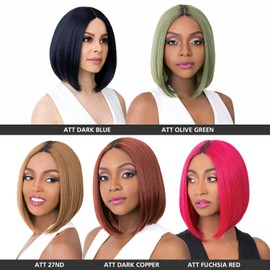It's A Wig Lace Front Wig Swiss Lace Macon (ATT DARK BLUE)
