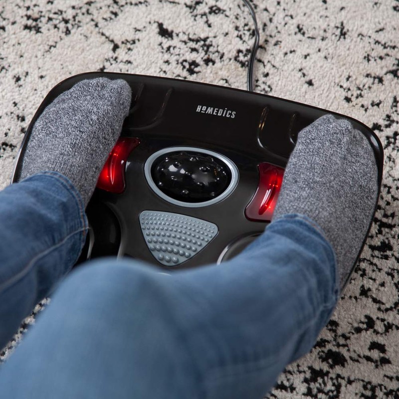Homedics Vibration Foot Massager – Heated Portable Foot Massager Machine,