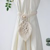 2Pcs Soft Rope Tassel Curtain Pull Backs Fashionable Hand Knitting