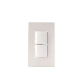 Eurofase Heating Single Duplex Switch Wall Plate and Gang Box - 20 Amp Per Pole-White Finish