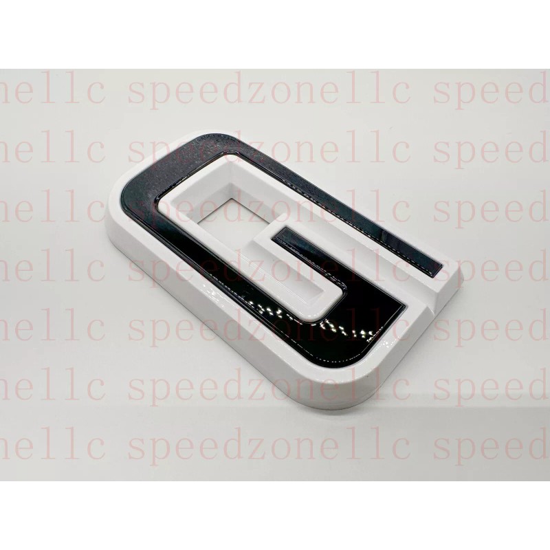 Auto Front Rear Black White Emblem Overlay 2019-2024 GMC Sierra