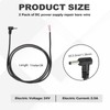 DMiotech 3.5mm x 1.35mm DC Power Pigtail Cable, 90 Degree