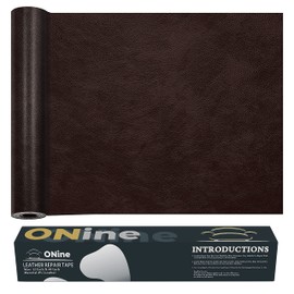 Leather Repair Patch，Leather Repair Tape, 12 x 48 inches Leather Repair Patch for Furniture,Vinyl Repair kit，Leather Couch Patch，for Sofas, Furniture, car Seats, Office Chairs(Dark Brown)