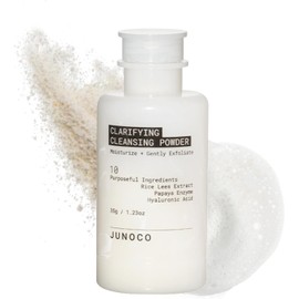 Polvo limpiador exfoliante enzimático JUNOCO JADE para rostro Limpiador facial hidratante para pieles sensibles Polvo limpiador doble