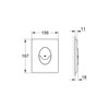 GROHE Start Flush Plate – Toilet Wall Plate for Concealed