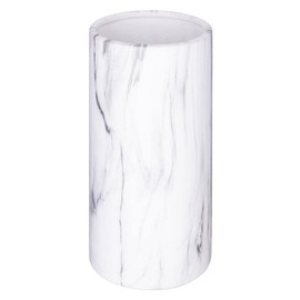 Atmosphera Cylinder Vase Marble White Height 20 cm White