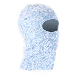 PATIKIL Distressed Sturmhaube, Skimaske, Sturmhaube, Camouflage, gestrickte Gesichtsmaske, winddicht, Vollgesichtsabdeckung für Damen und Herren, Outdoor-Sport, Himmelblau, himmelblau, 1