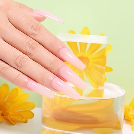 AIMEILI Semi-Permanent UV/LED Gel Nail Polish Soak Off Nude Pink White Semi-Permanent Nail Polish Long-lasting Manicure Colors - (457) 10ml