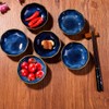BOSILI Ceramic Soy Sauce Dishes Set of 6 Dipping Bowls