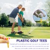 TRKETK 60 Pcs Mixed Sizes Castle Golf Tees Plastic Golf