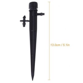 DACUAN 50 Emisores de Riego por Goteo para Tubos de Riego, Pulverizador de Emisor de Goteo Ajustable de 360 Grados con Estaca, Rociadores de Goteo de Riego para Sistema de Riego Para Jardín (azul)