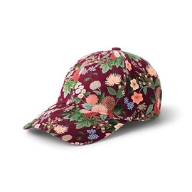 RIFLE PAPER CO. Dahlia Women's Baseball Hat, 7" Brim, Classic Six-Panel Floral Print Cap with Adjustable Strap, Made from 100% Cotton, One Size Fits All