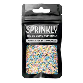 SPRINKLY - Matt Sugar Confetti - Pink, White, Yellow & Blue - 25g