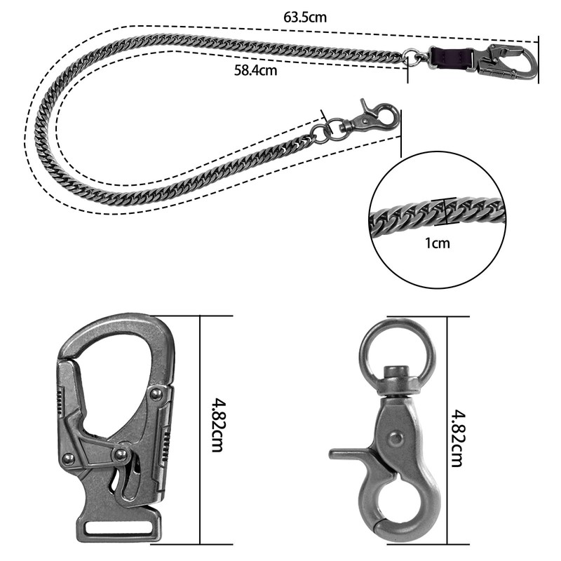 [Ahiller] Wallet & Pants Chain for Men & Women, 25"