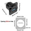 QIANRENON USB 3.0 Male to Female Panel Mount Adapter 5Gbps