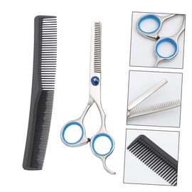 Beavorty 2 Piece Haircutting Set 6 Inch Scissors and Teeth Scissors Professional Hair Combs for Smooth Cutting Experience