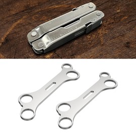 WIKIBB For Leatherman Wrench Multitool Spanner, 1 Pair of Wrenches Disassembly Tool Stainless Steel for Leatherman Model for Super Tool,Crunch,Bond,Rebar and More