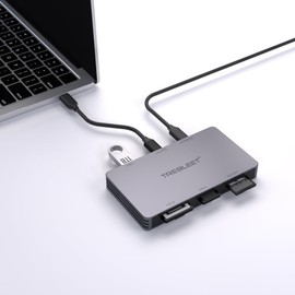 6 in 1 Card Reader for CFexpress Type B, CFexpress Type A, SDXC UHS-II, Micro SD/SD Cards, with USB-A Port 10Gbps