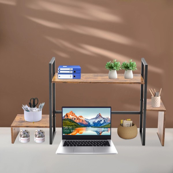 Unbranded Countertop Computer Rack Desk Storage Organizer Desktop Bookshelf Display