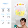 ReignSword 2 Pack Bath Toy Organizer with Suction and Adhesive