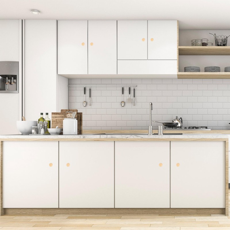 14 Pack Cabinet Knobs, 0.7in Diameter Round Matte Drawer Dresser