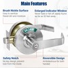 XMZ-DDUP Commercial Door Handle for Restroom, Vacant Occupied Bathroom Lock,