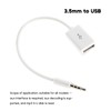 HYROOY 3.5mm Male to USB Female Converter Cable for Car