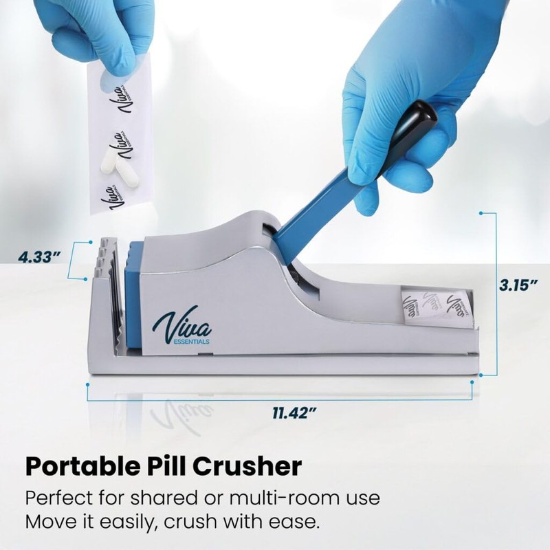 VivaEssentials Medical Pill Crusher (Pill Pouches Sold SEPERATLEY)
