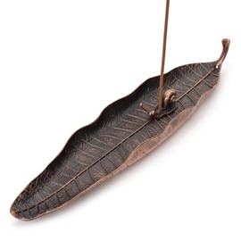 Metal Incense Stick Holder Leaf Incense Burner with Frog Snail Incense Stick Stand