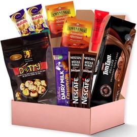 Birthday Gift for Women Deluxe Gift Box | Premium Chocolate, Tea & Skincare Set | Includes Tim Tam, Cadbury Caramello, Byron Bay Cookies & Lucas’ Pawpaw Ointment – 10-Piece | Employee Teacher Nurse Appreciation Gifts