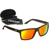 Cressi Rio Sports Sunglasses - Matt Black/Orange Lens, Uni