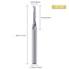 CNC Router Bits, Engraving Bits, End Mill, Single-Flute Spiral, Upcut