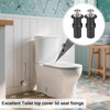 4 Pcs Universal Toilet Seat Fittings, Toilet Seat Hinges Screws