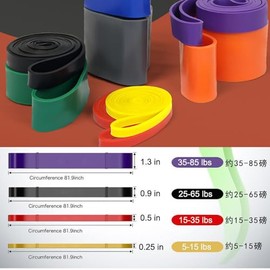 Bandas de Resistencia 4 PCS, Loop Bands, Bandas de Ejercicio, Correas de Asistencia para Pull ups, Bandas Elásticas para Ejercicio en Casa o Gimnasio