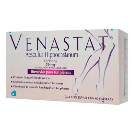 Venastat Cápsula Liberación Prolongada 265 Mg, 60 Cápsulas