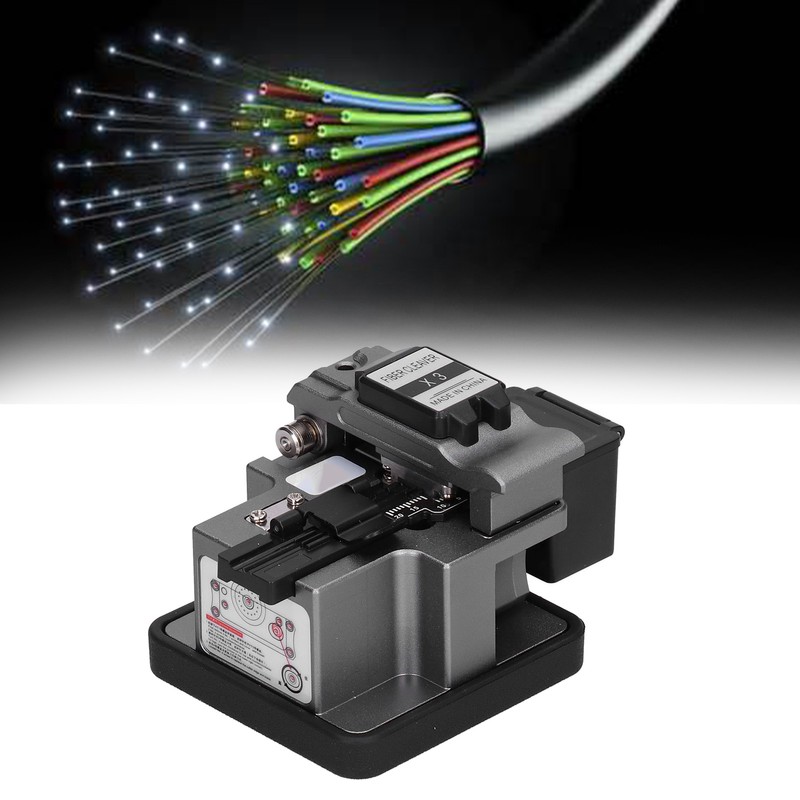 Fiber Cleaver High Accuracy Cable Cutter Tungsten Steel 24 Surface