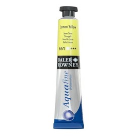 Daler-Rowney Aquafine Watercolour Paint, Aluminium Tube, 0.27oz - 8 ml, Lemon Yellow