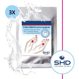 SHD Glove Mask for Stressed Dry Skin (3 x 1 Pair) Hand Mask Wellness Care