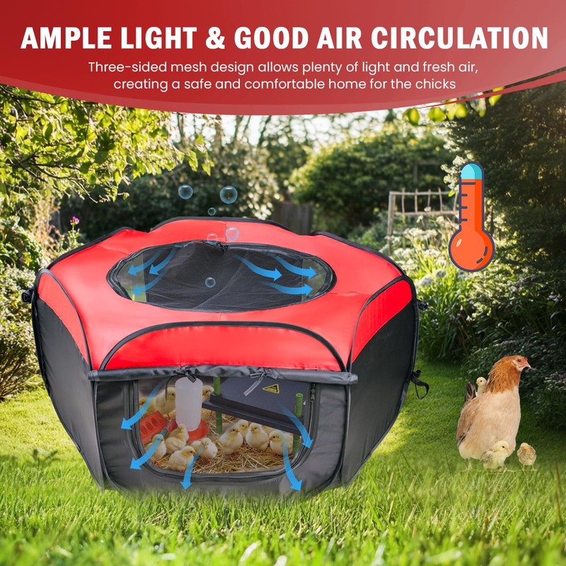 Tetuga Chicken Brooder Box for Chick Starter Kit - 10