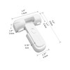 Qinzcp 1 Pack Updated Baby Safety Proof Fridge Latch Lock