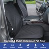 ALLANSING Front Seat Cover for Cars/SUVs/Trucks - Dog Seat Protector