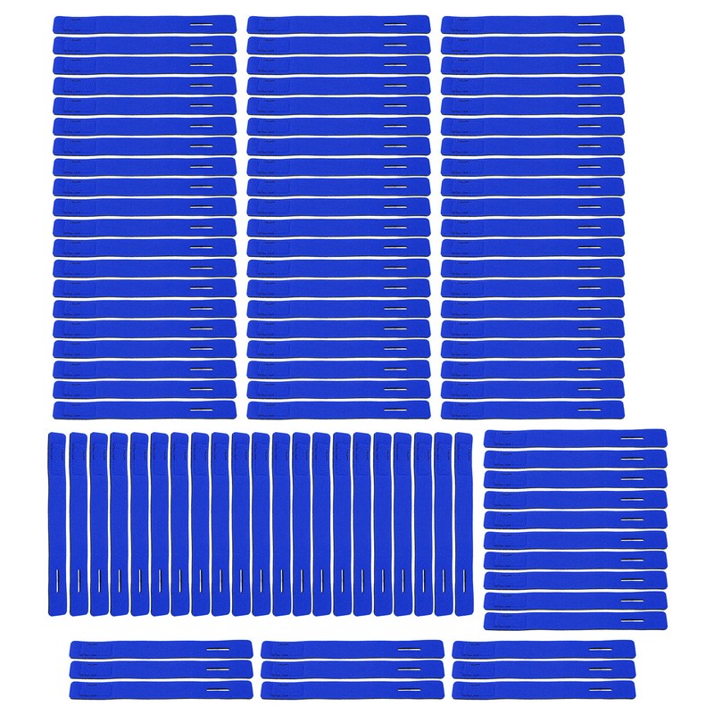 100Pcs Fishing Rod Tie Strap Pole Fixing Band Rod Elastic