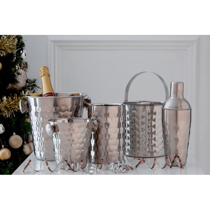 Premier Housewares 507555 Honey Bee Ice Bucket with Handles, Stainless
