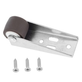 Operitacx Low Profile Side Mount Caster Wheels for Wood Furniture Cabinets Silent Rolling Heavy Duty Door Support Wheels Precision Guided Movement Easy Installation Tpe