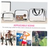 Healeved 6pcs Clear Travel Bag Set Portable Toiletry Cosmetic Organizer