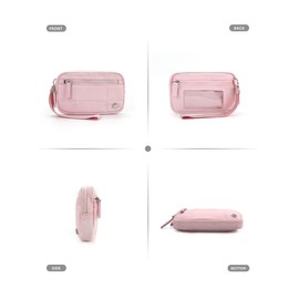 Women's Solid Color Compact Nylon Zipper Wallet, Wallets for Women Fashionable Lightweight Waterproof Phone Wallet, Casual Versatile Wristlet for Daily Used, Gifts for Wife:_Beige_Please Refer To The Pictures for Dimensions