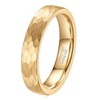HXNIBATSAR 4mm 6mm Hammered Tungsten Carbide Wedding Ring For Men