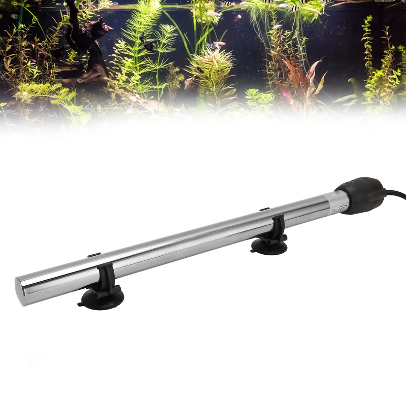 Aquarium Heater Stainless Steel Adjustable Automatic Thermostatic Heating Rod for