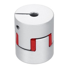 MECCANIXITY Aluminum Shaft Coupling Shaft Coupler 5mm to 6mm Flexible Spider Coupling L30mm x D25mm Coupler Jaw Spider Shaft Joint Connector for 3D Printers DIY CNC Router Milling Machine